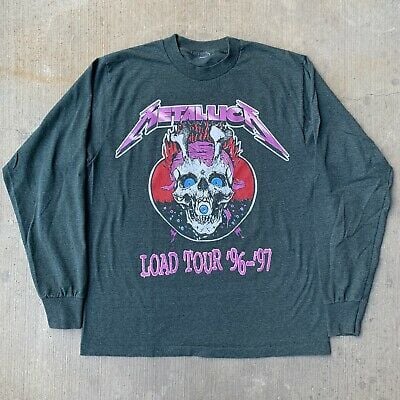 Vintage Rare 90s Metallica Load Tour T Shirt Longsleeve Korn Pushead Heavy Metal 9198