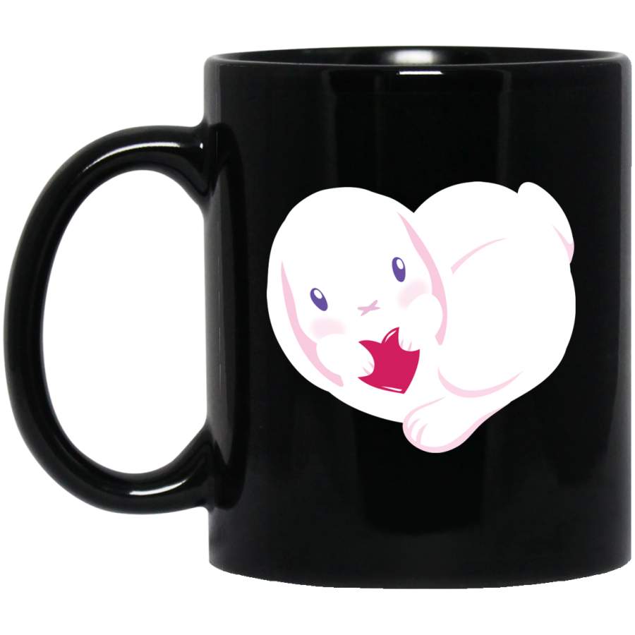 Bunny Hugs Mug Black Mug