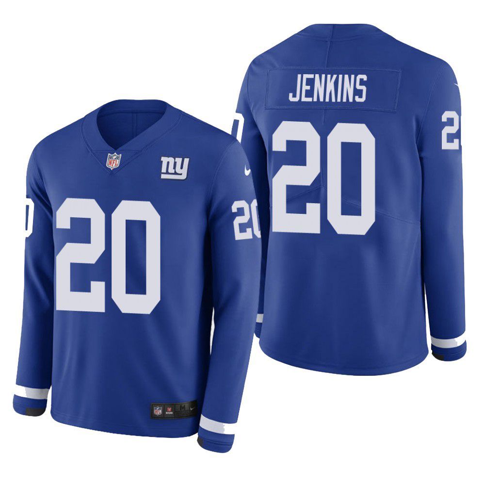 New York Giants Janoris Jenkins Therma Long Sleeve Mens Jersey Blue