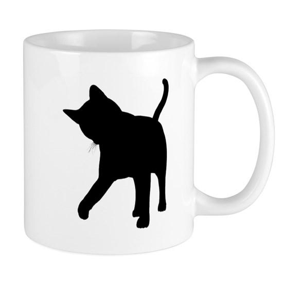 Black Kitten Silhouette Mug