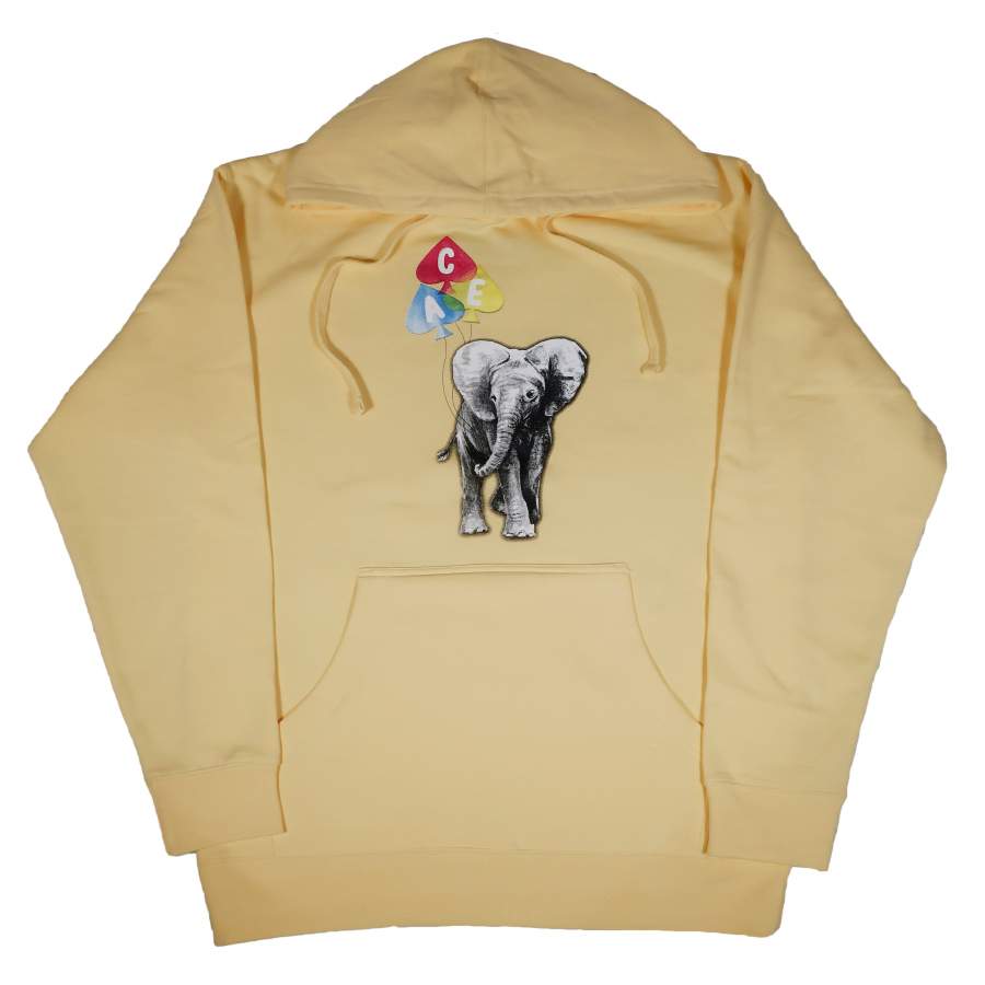 Hoodie – Yellow Elephant