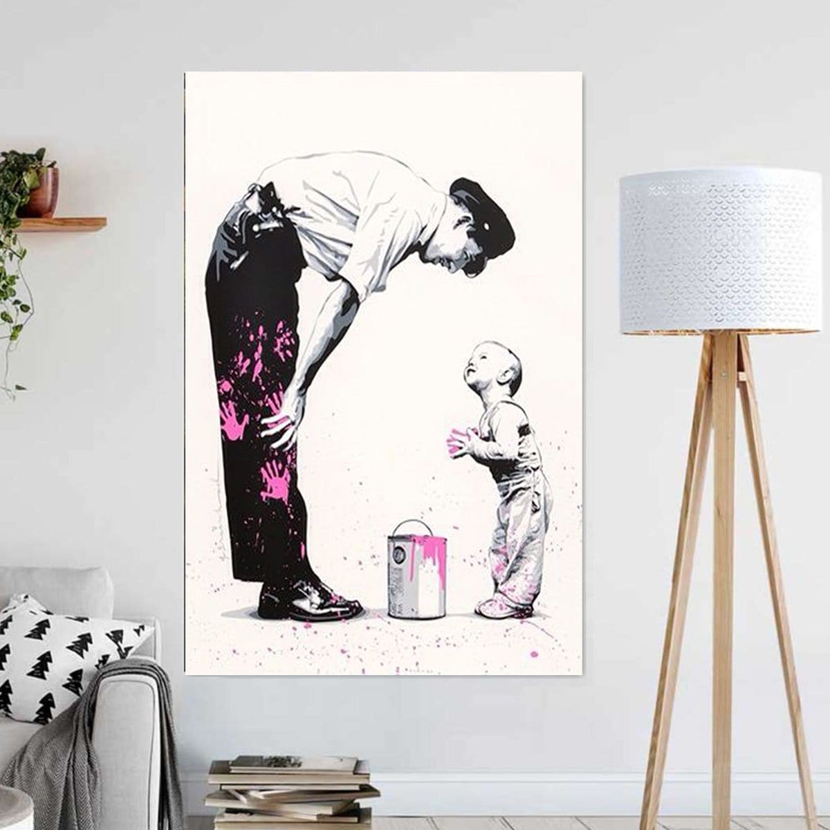 Banksy Canvas Art Prints Lovely Baby Wall Art Home Decoration