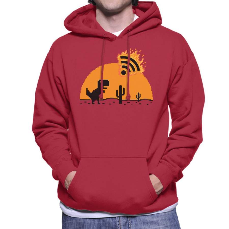 The Lost Wifi Dinosaur Men’s Hooded Sweatshirt