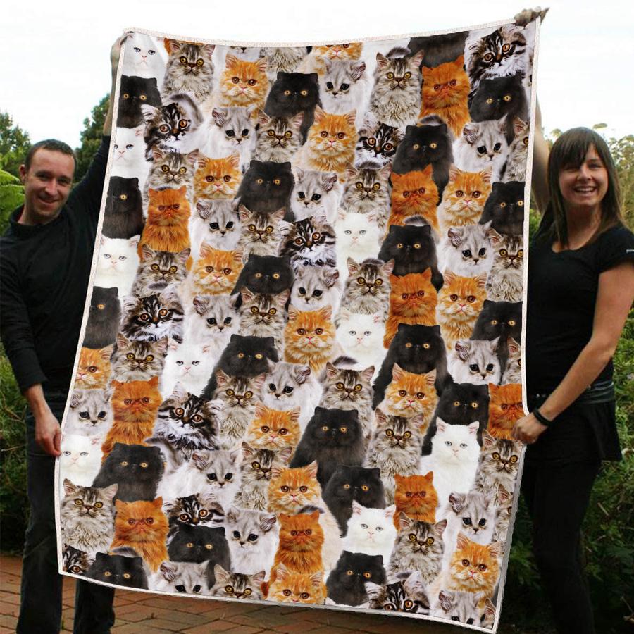 Persian A Bunch Of Cats Blanket Cat Print Blanket Cats Gifts Design