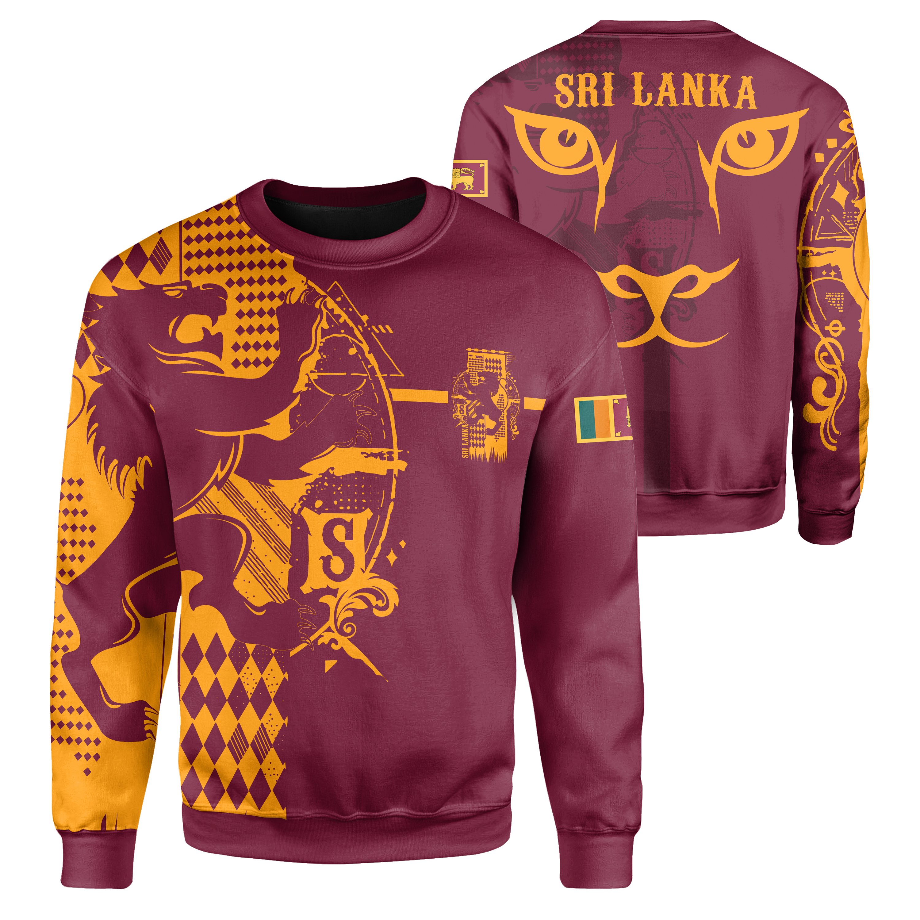 1sttheworld Sri Lanka King Of Lion Sweatshirt Red – J5