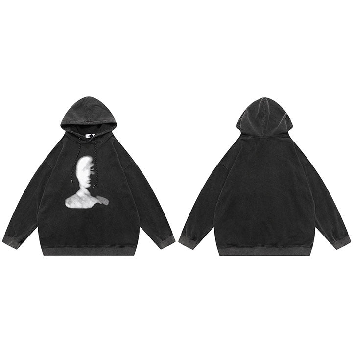 Washed Face Hoodie