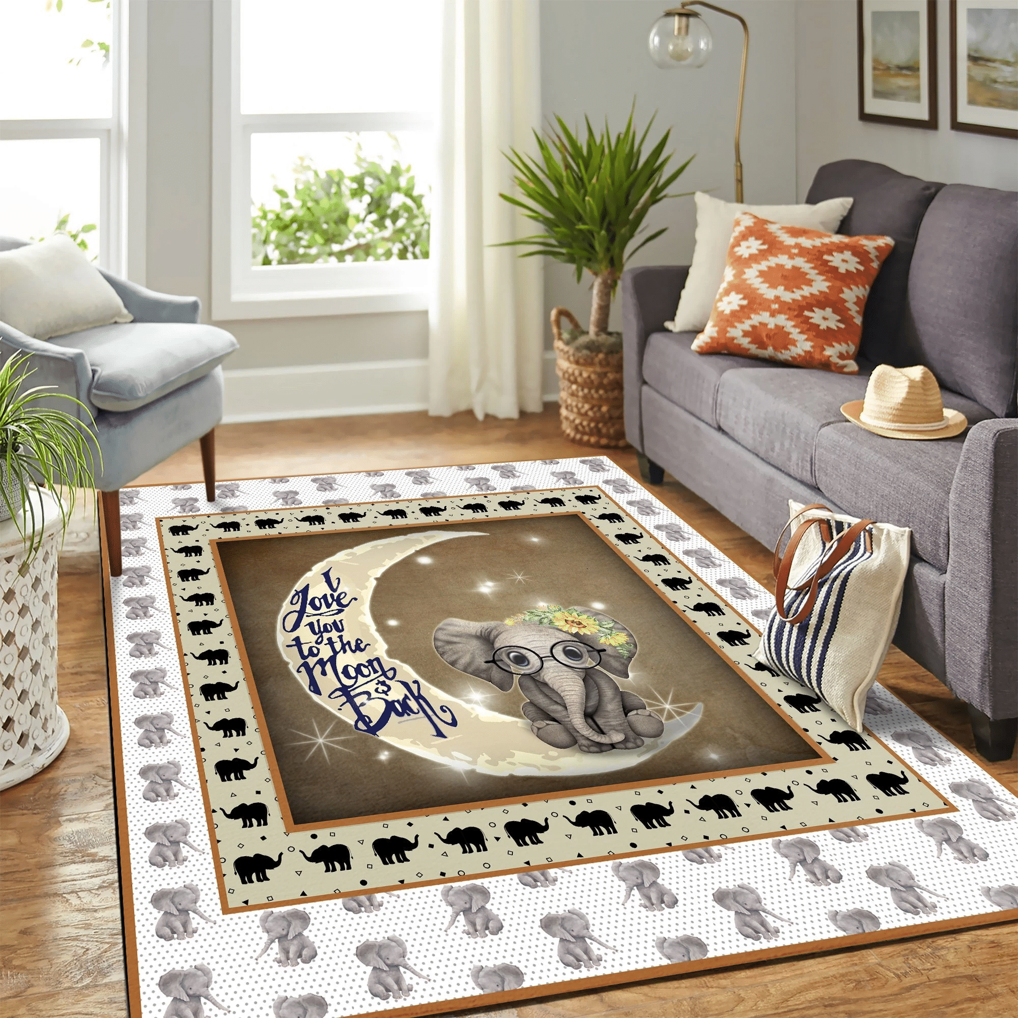 Quilt Elephant Copy Mk Carpet Area Rug Chrismas Gift