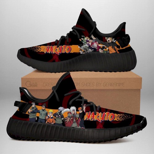 Best Naruto Yeezy Anime Sneakers Shoes Fan Gift Idea For Sale