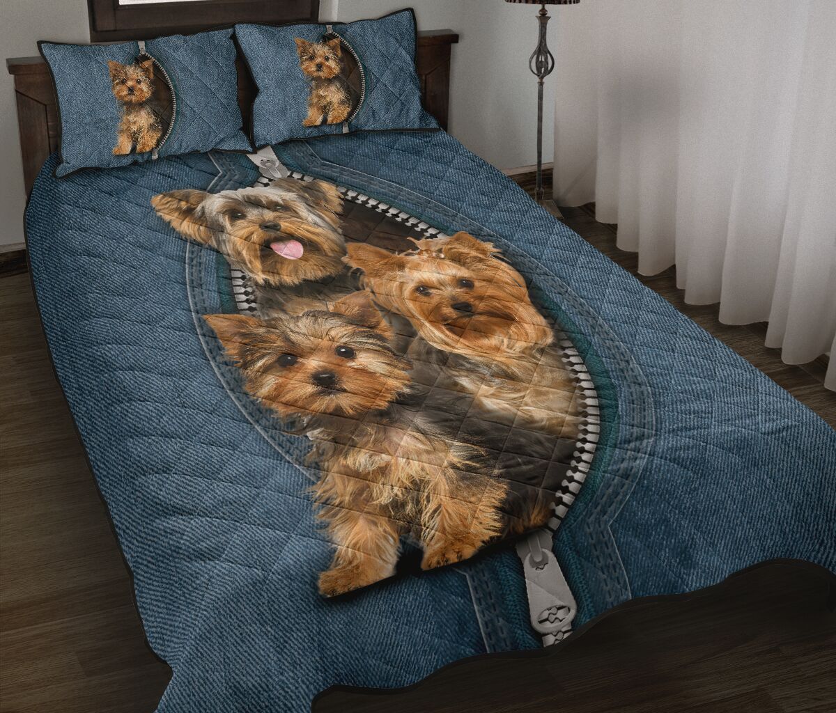 Yorkshire Terrier – Quilt Bed Set Tt008