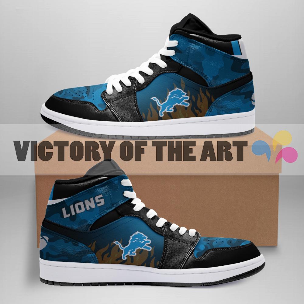 Pro Shop Camo Logo Detroit Lions Jordan Sneakers