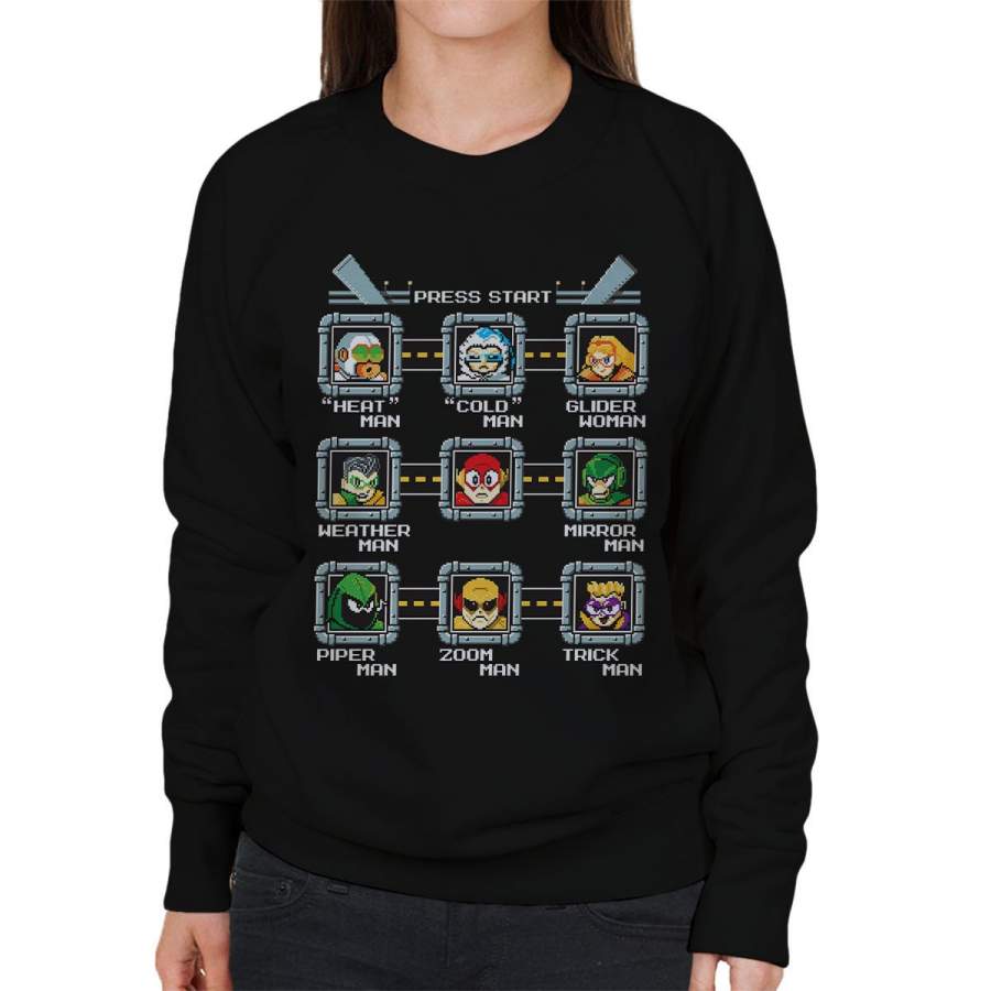 Rogue Masters Mega Man Women’s Sweatshirt