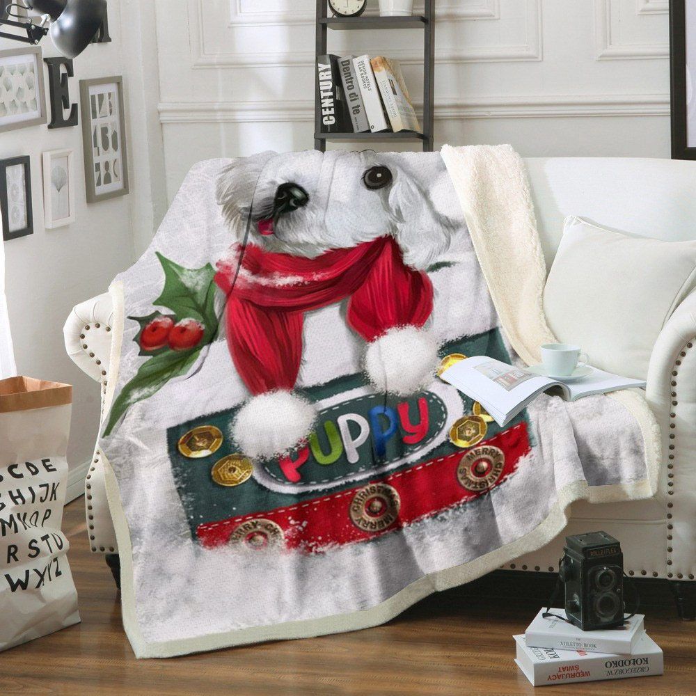 Snow Puppy Hn171066F Sherpa Fleece Blanket