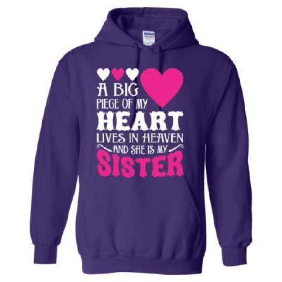 AGR My Heart Lives In Heaven And She Is My Sister – Heavy Blend™ Hooded Sweatshirt