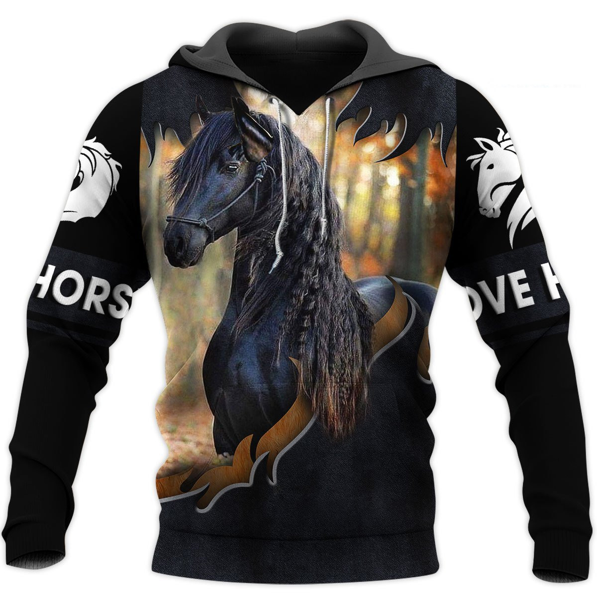 Love Horse 3D All Over Printed Shirts For Men And Women Tt130417