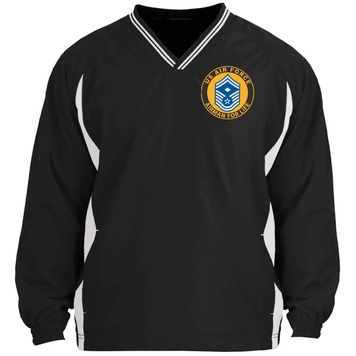 US Air Force E-8 First sergeant Airman For Life Embroidered Windshirt