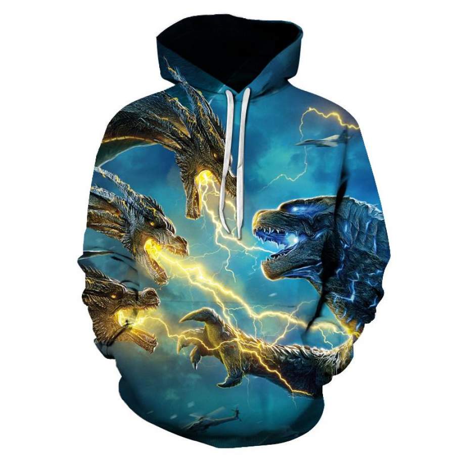 Godzilla Hoodie 3D Print Clothing Godzilla Trending Merch