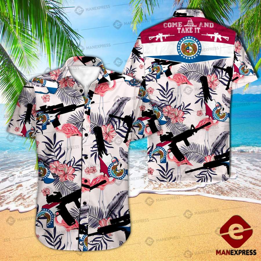 Missouri United Patriot Three Percenter Hawaiian Shirt Ha68594