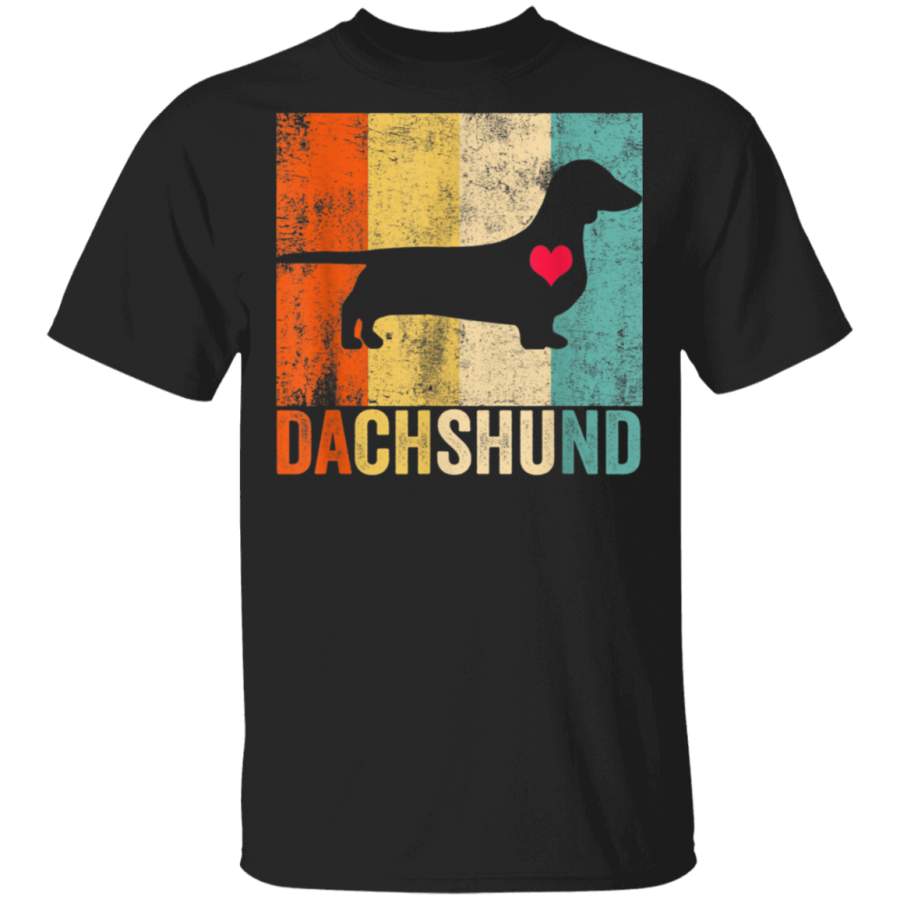 Dachshund Love Doxie Wiener Dog Vintage Retro Lover Gifts TShirt