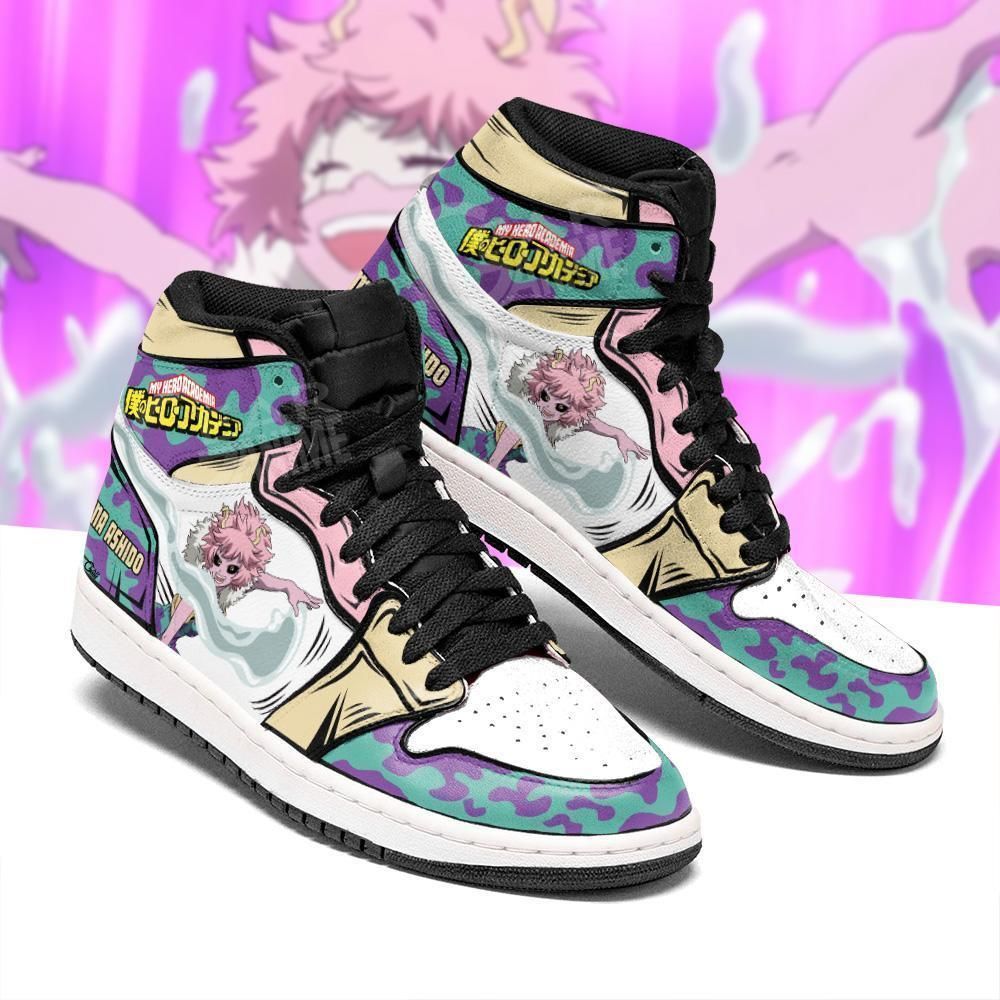 Mina Ashido Shoes Pinky My Hero Academia Anime Sneakers Air Sneakers Sport Air Jordan High Sneakers Sport Sneakers