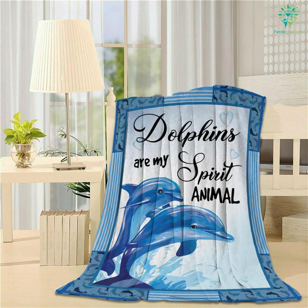 Dolphin Velveteen Plush Blanket