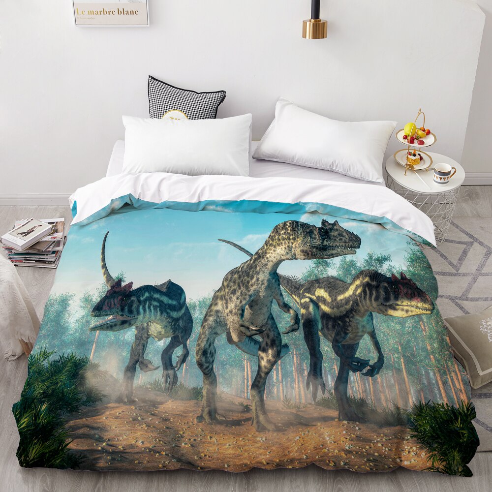 3D Hd Digital Printing Custom Duvet Cover,//Blanket Case Queen King Bedding 200×200 Dinosaurs In Jurassic Park