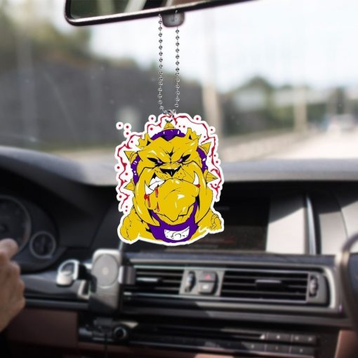 Omega Psi Phi 1911 Fraternity Q Dog Logo Mascot Car Hanging Ornament