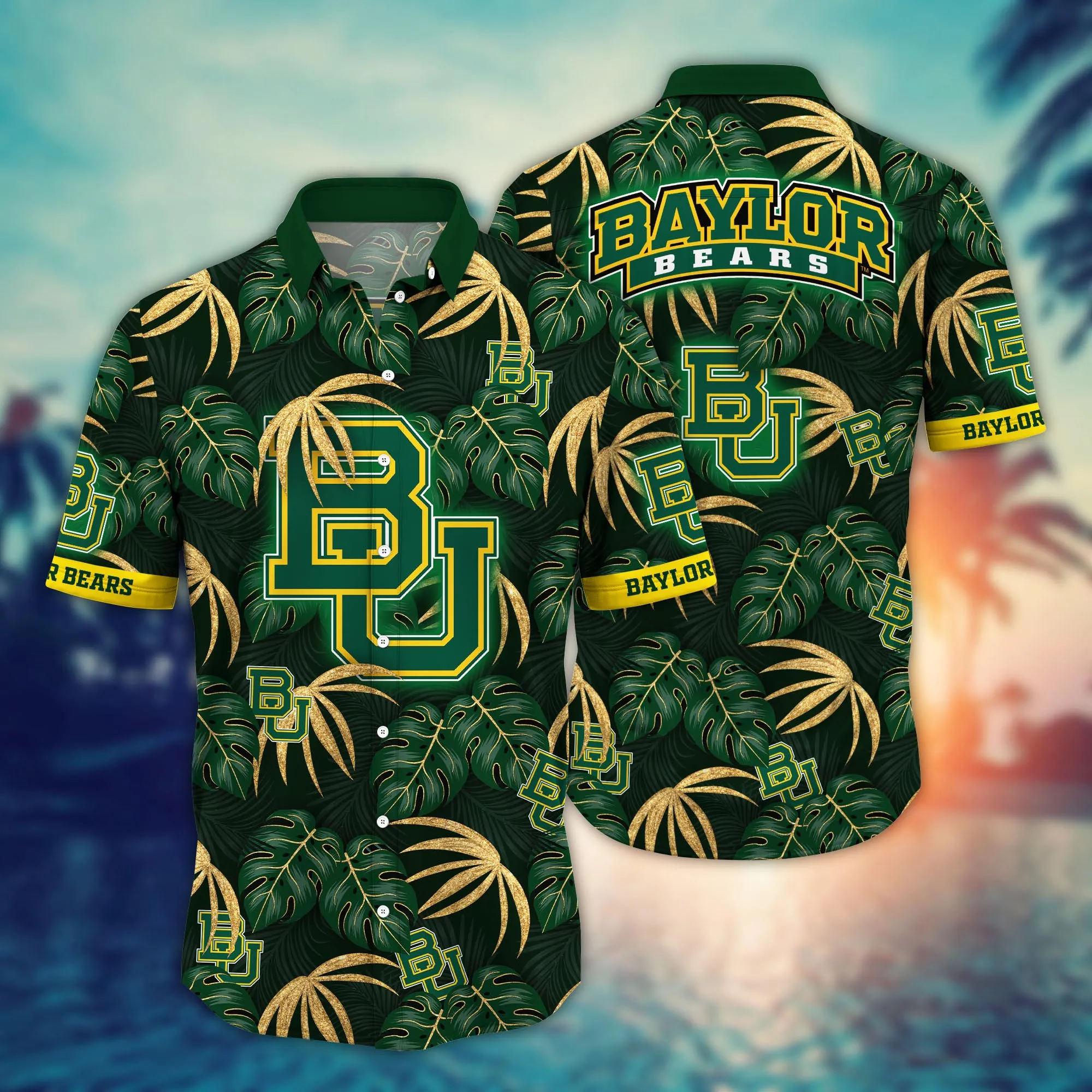 Baylor Bears NCCA Hawaiian Shirt Getaways Aloha Shirt