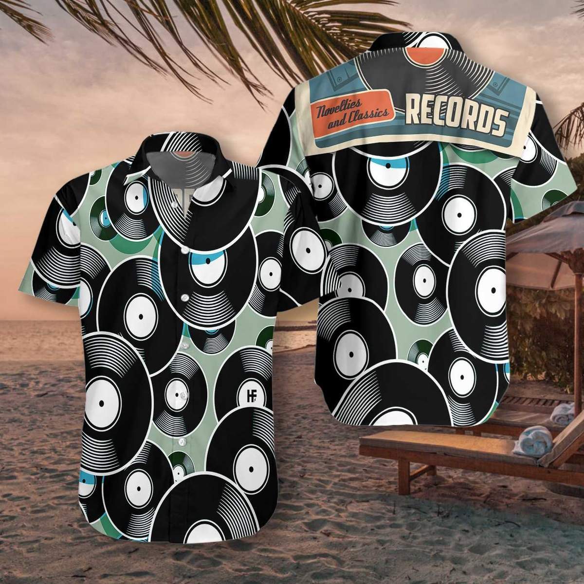 Vintage Vinyl Hawaiian Shirt | Unisex | Adult | Hw5586