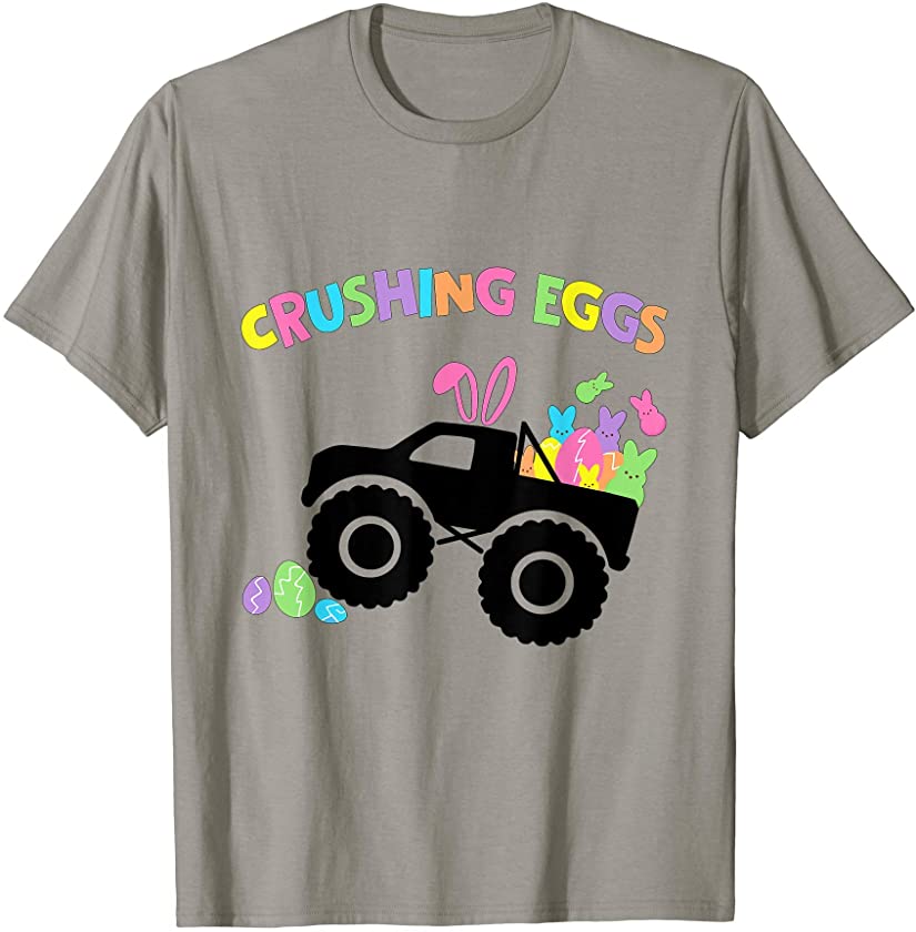 Nn 2021 Easter Day Truck Bunny Egg Easter Boys Girls Gift T-Shirt