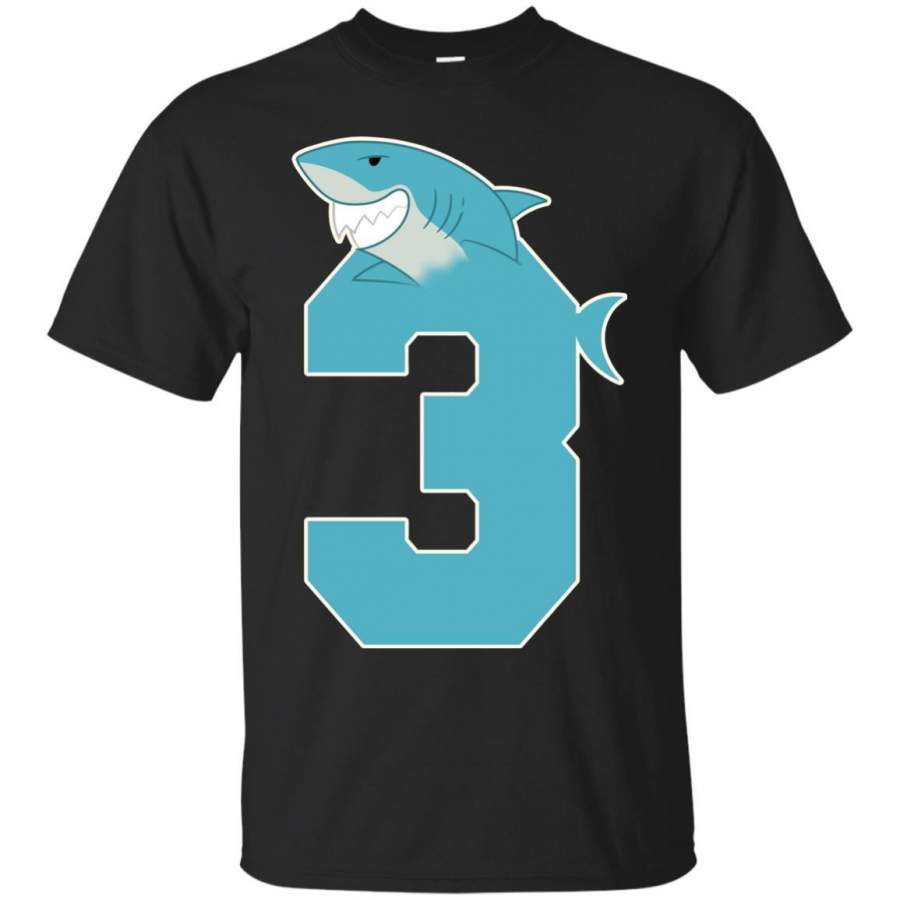 3rd Birthday Shark Party Shirt