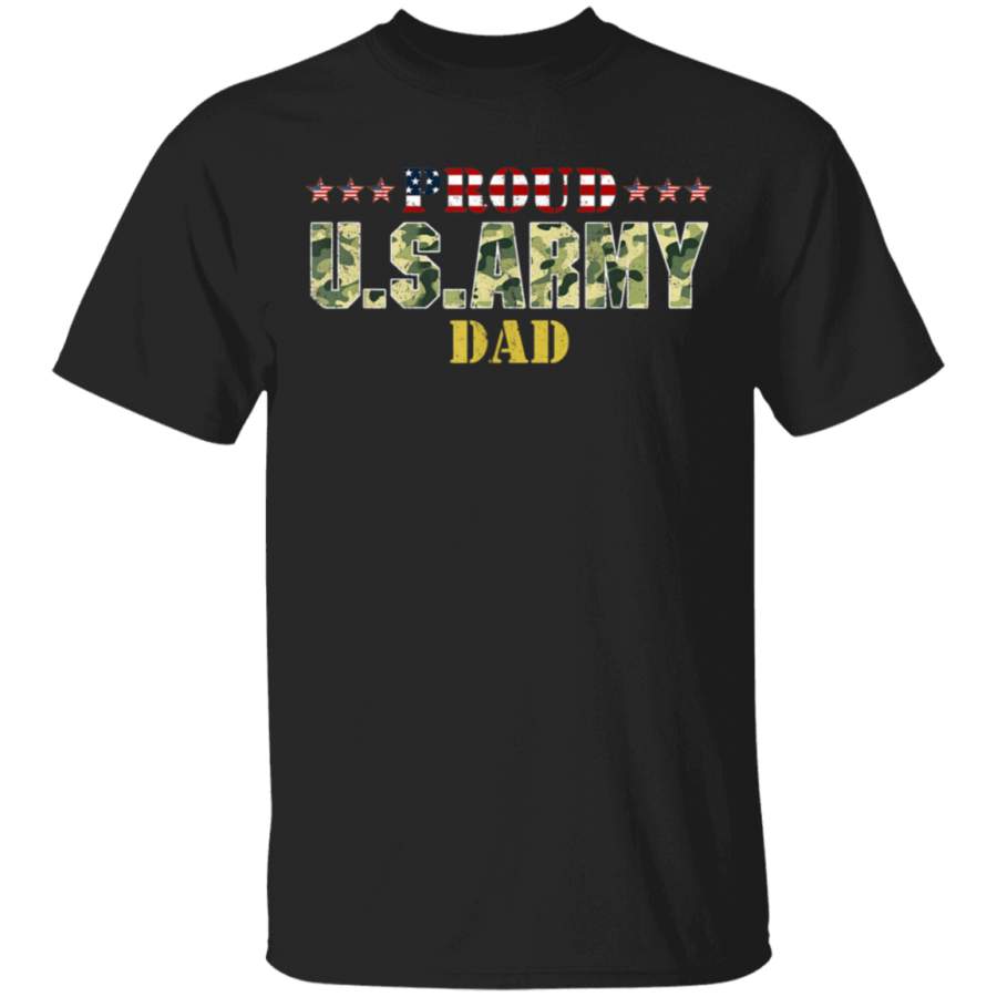 Vintage Proud Dad USArmy T Shirt Veteran Shirts