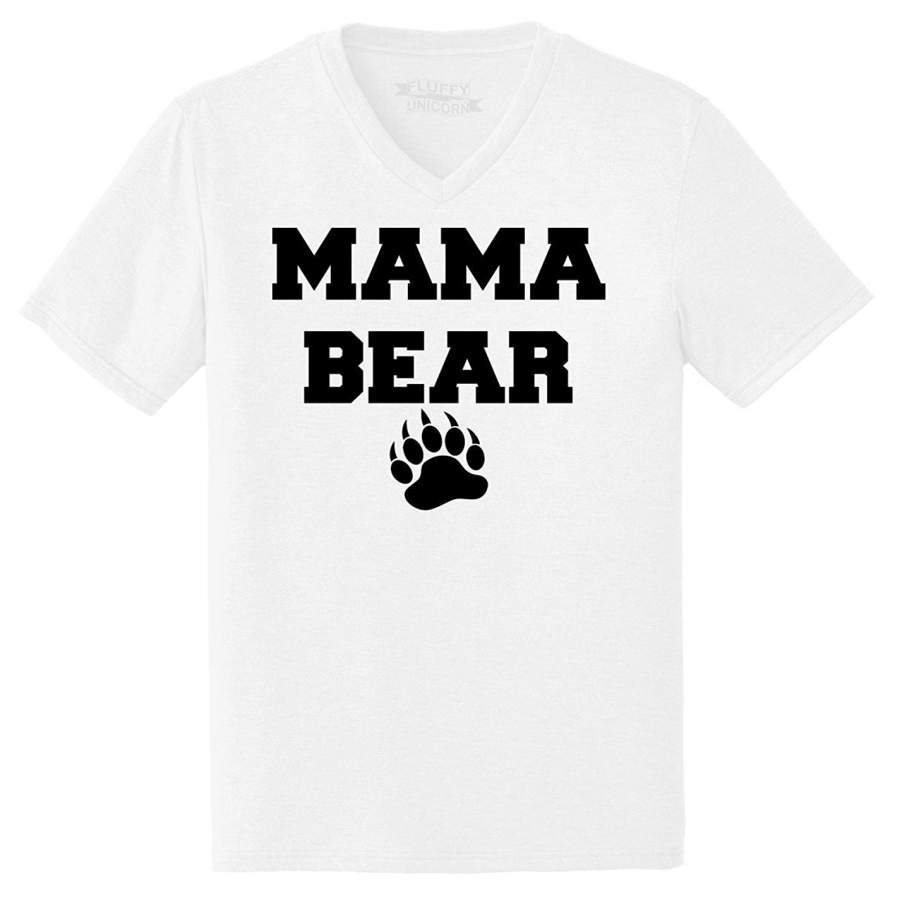 DTACheck out this awesome DTA Comical Shirt Mens Mama Bear Cute T Shirt Mothers Day Gift Mom Triblend V-Neck