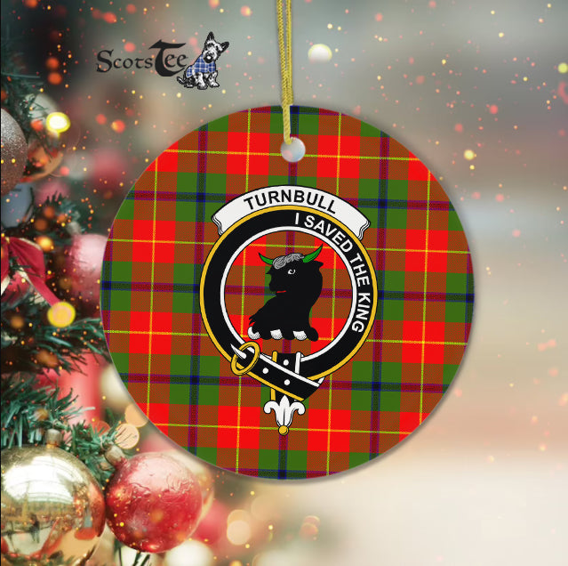 Turnbull Scottish Clan Plaid Ornament Gift. Christmas Tree Ornament Turnbull Clan Tartan Ornament Great Christmas Ornaments Gift