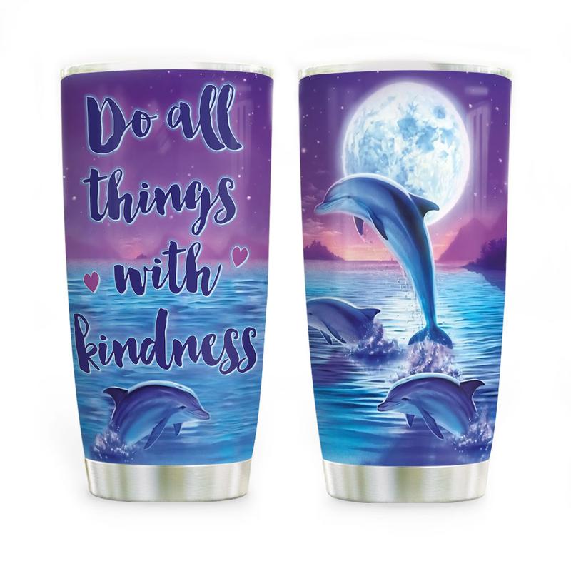 Dolphin Stainless Steel Tumbler Cup | Travel Mug | Tc5630