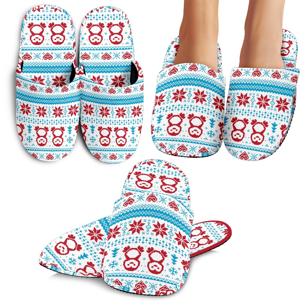 Penguin Sweater Printed Pattern Slippers