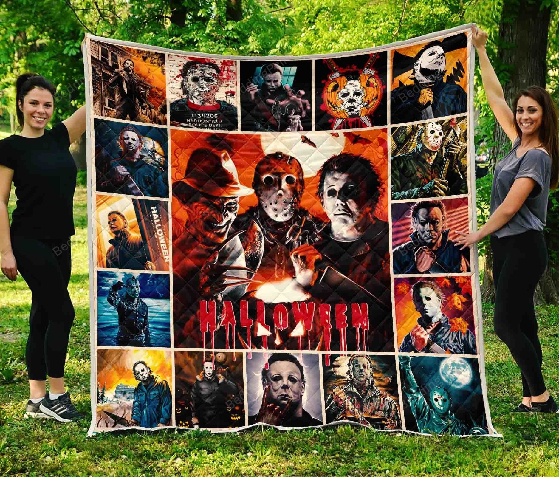 Michael Myers Halloween Quilt Blanket