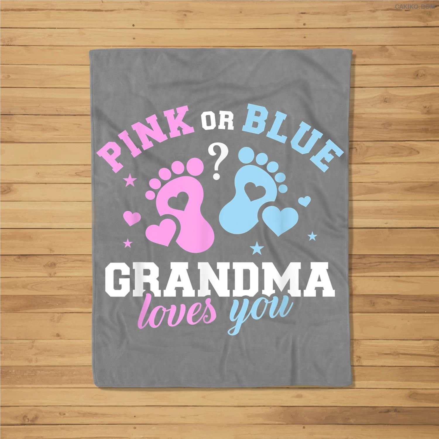 Gender Reveal Grandma Fleece Blanket