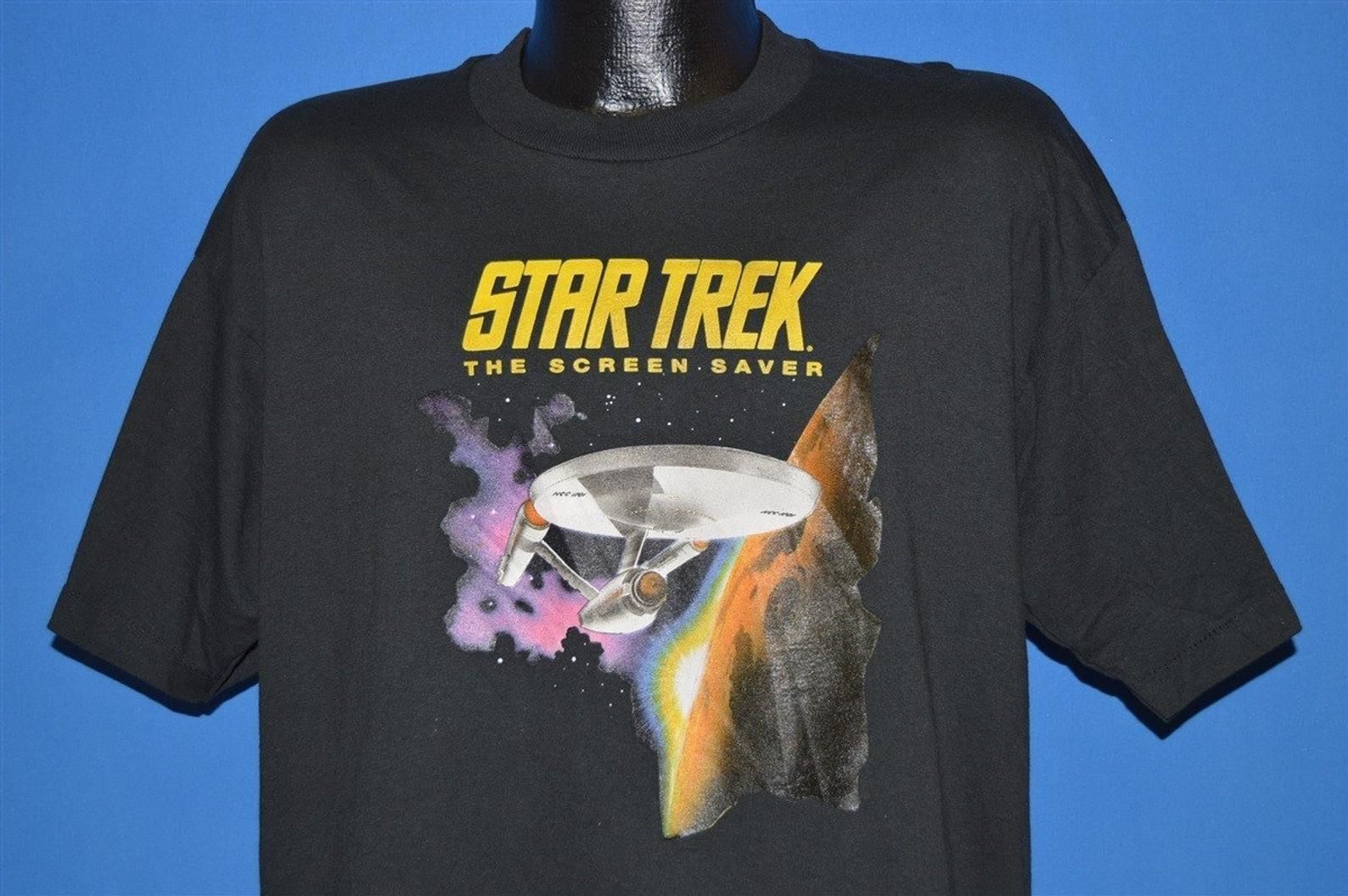90S Star Trek Screen Saver Berkeley Systems T-Shirt Extra