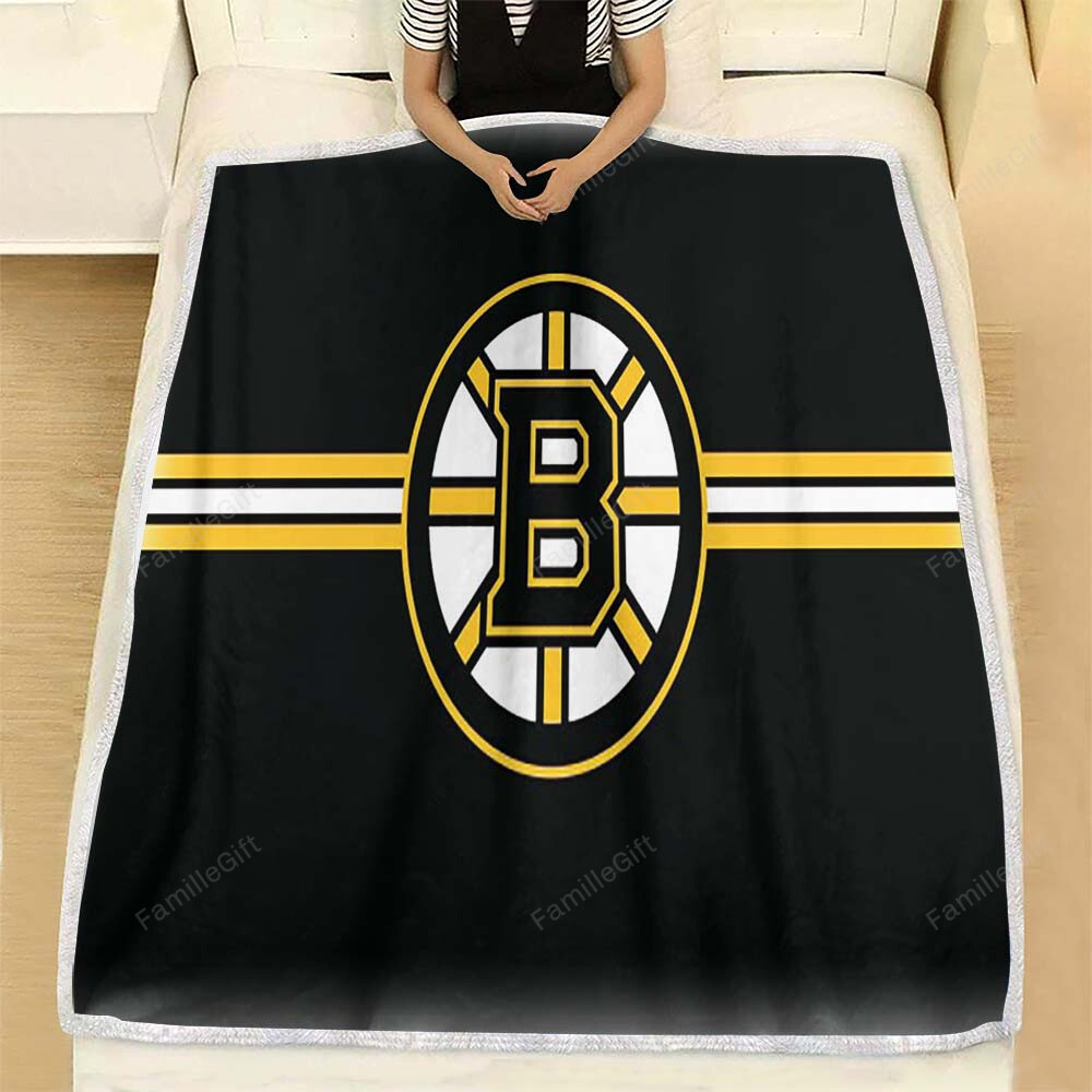 Boston Bruins Fleece Blanket – Soft Blanket, Warm Blanket