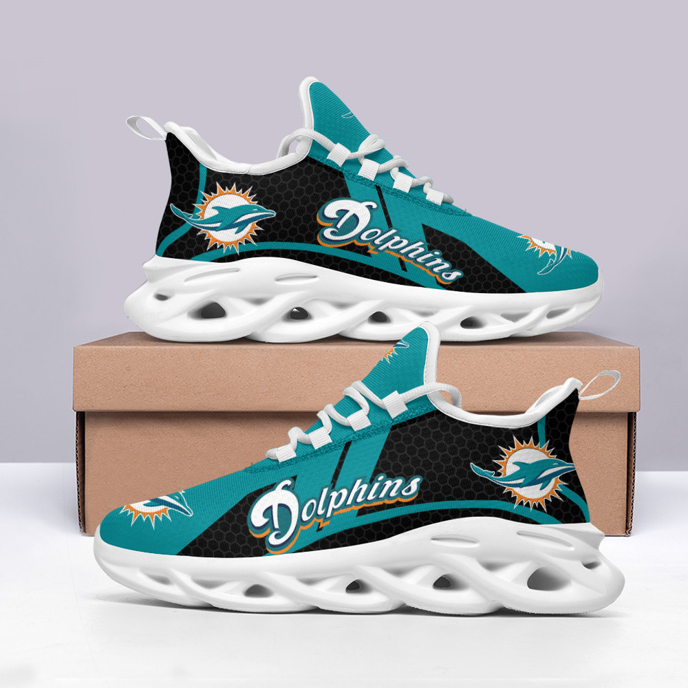 Miami Dolphins Yezy Running Sneakers Art 256