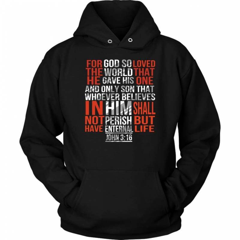 For god so loved the world John 3:16 hoodie | Christian apparel