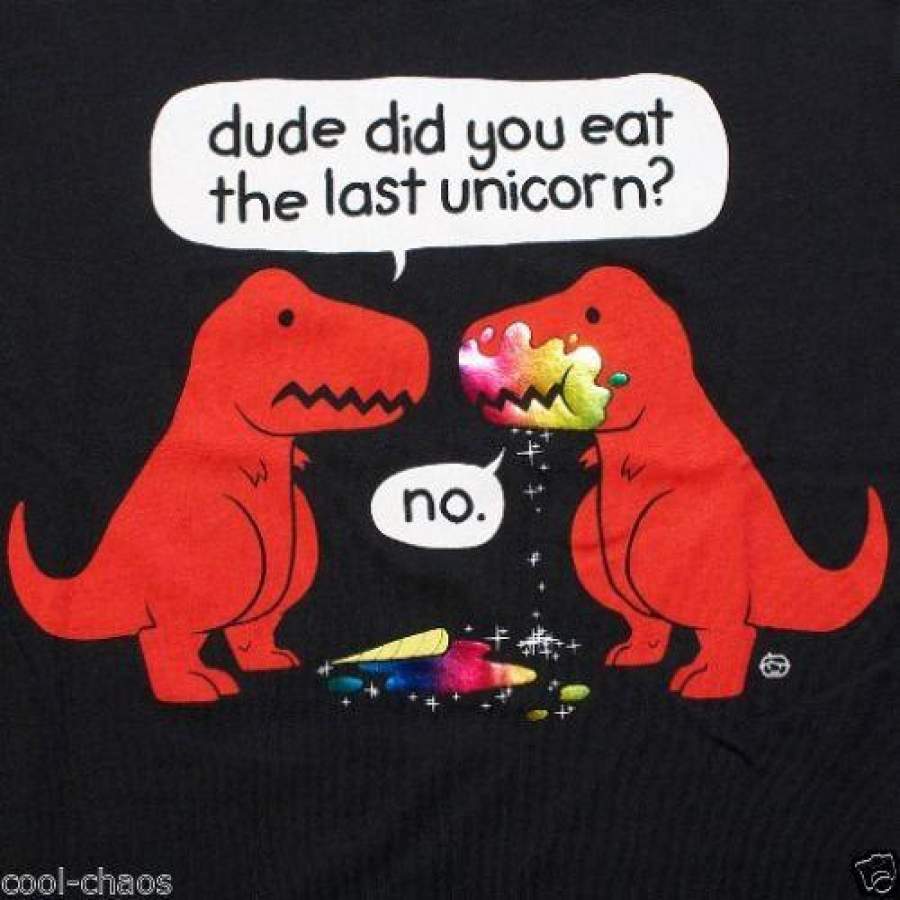 Guilty T-Rex T-Shirt Did you eat the last Unicorn?