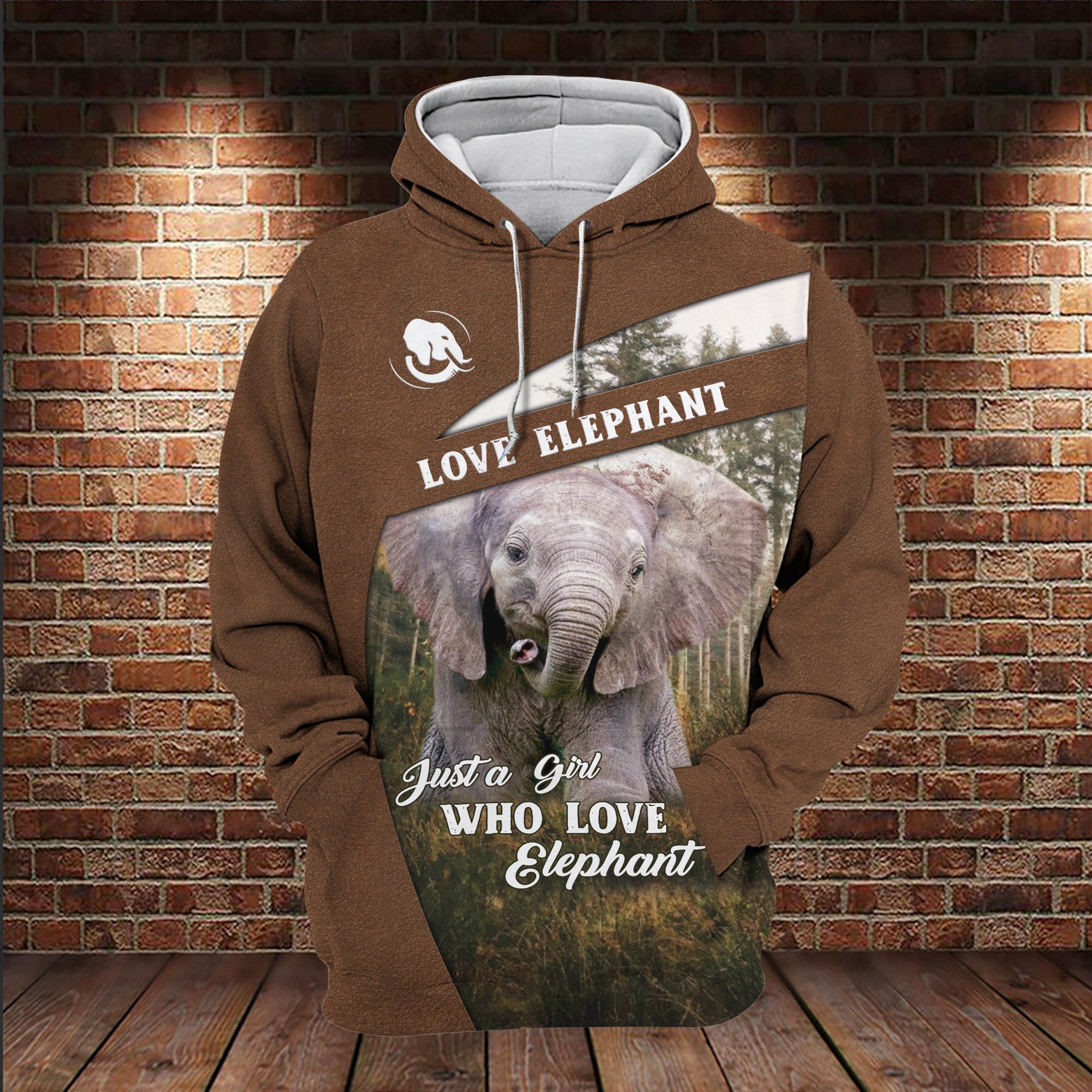 Just A Girl Who Love Elephant 3D All Over / DVHPQH220221