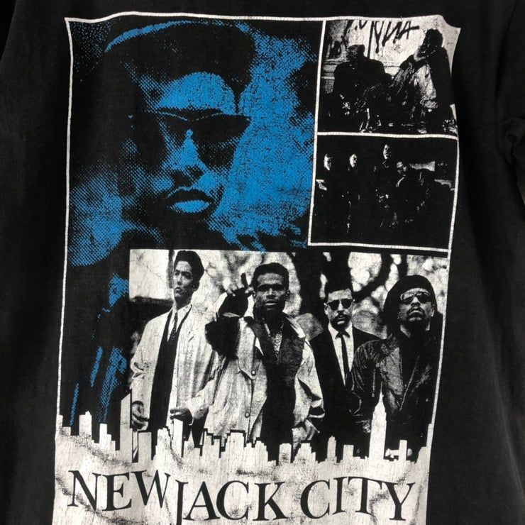 Vintage New Jack City Thriller Blaxploitation Hip Hop Rap Ice T Flavor Flav Mario Van Peebles Shirt