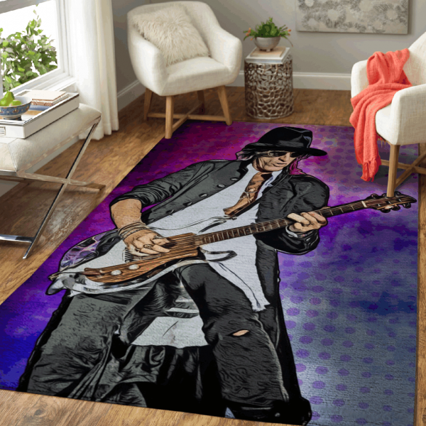 Aerosmith Guitarist Music Home Decor Rectangle Area Rug