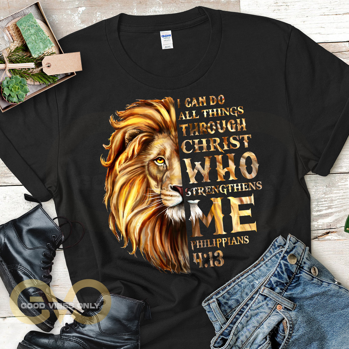 Lion And Jesus T-Shirt, Lion Christ, Lion Shirt, Jesus Believer Shirt, Faith In Jesus, Jesus Christ Shirt, Religion Shirt, Christian Shirts.