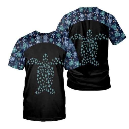 Sea Turtle 3D All Over Printed Shirts For Men And Women Turtle Lovers, Gift For Men Gift For Women Gift For Turtle Lover Friend 3D Shirts