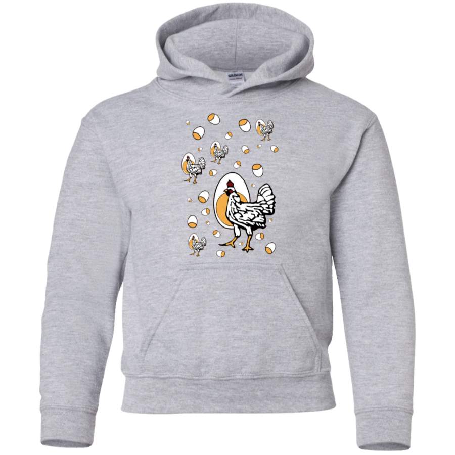 AGR Retro Roseanne Chickens Youth Pullover Hoodie