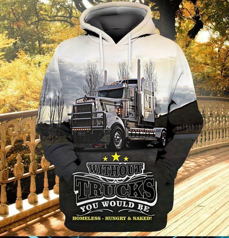 Without Trucks Gift For Trucks Loversus Unisex Size Hoodie