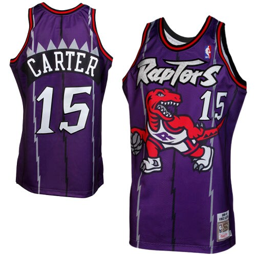 Mitchell & Ness Vince Carter Toronto Raptors 1998-1999 Throwback Authentic Jersey – Purple